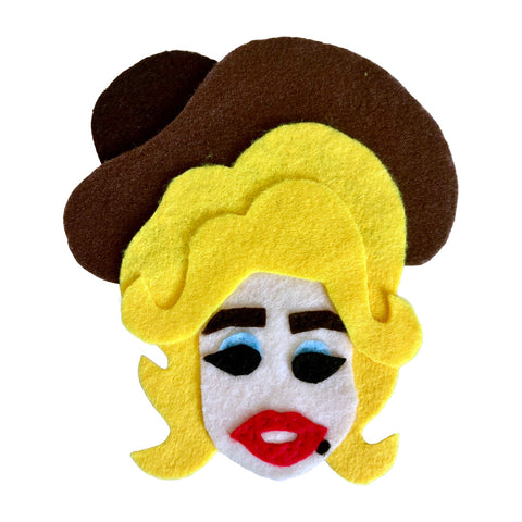 Dolly - Iron On Applique/Patch - Made Out of 100% Recycled Felts