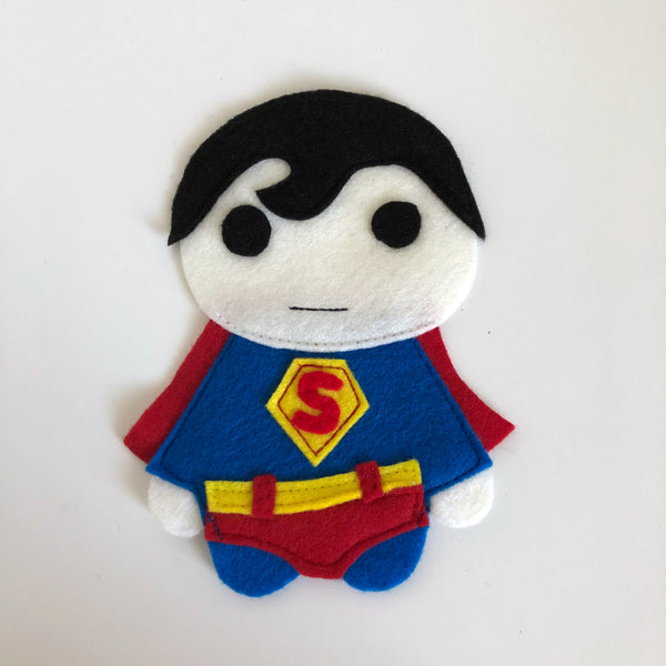 Super Baby - Iron On Applique/Patch - Made Out of 100% Recycled Felts