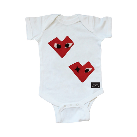 Baby Onesie - I Heart - mi cielo x Donald Robertson - White