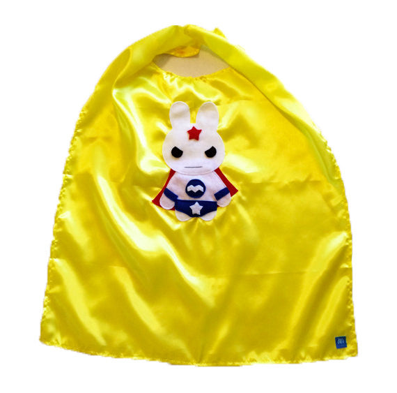 Kids Superhero Cape - Team Super Animals - Star Bunny