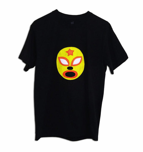 Luchador Amarillo - Yellow Mexican Wrestler Men's T-Shirt