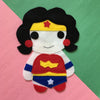 Wondergirl - Iron On Applique/Patch - Made Out of 100% Recycled Felts