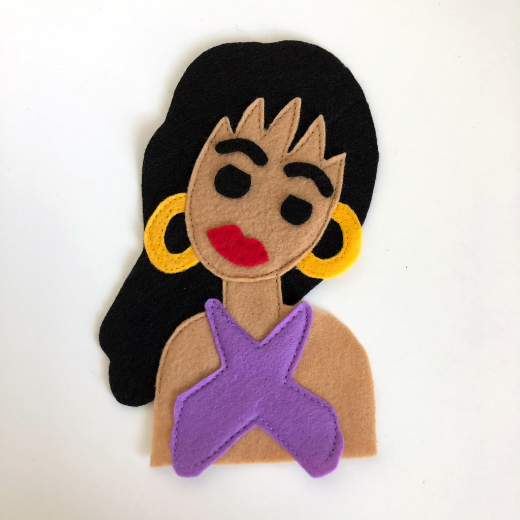 The Queen of Tejano Music - Iron On Applique/Patch - Made Out of 100% Recycled Felts