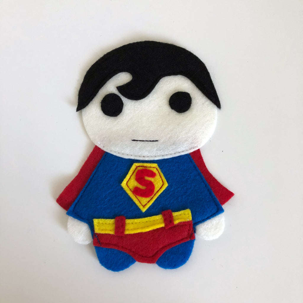 Super Baby - Iron On Applique/Patch - Made Out of 100% Recycled Felts