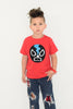 Kids T-shirt - Luchador Negro - Black Mexican Wrestler Kids (Red) Shirt