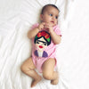 Frida Infant Bodysuit - Gray and Pink