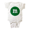 Merry Christmas - M and M's Baby Bodysuit - Green