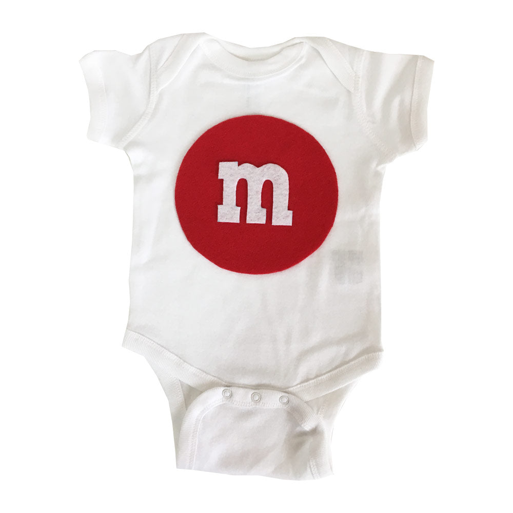 Merry Christmas - M and M's Baby Bodysuit - Red